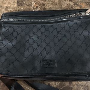 gucci Guccissima GG imprime laptop bag